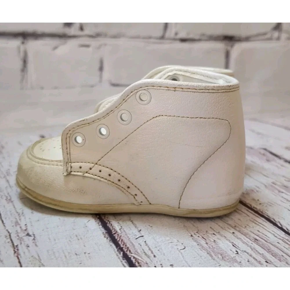 Vintage Baby Deer Infant Trainer Sole Washable Shoes Size 2 Style 4670 In Box‎